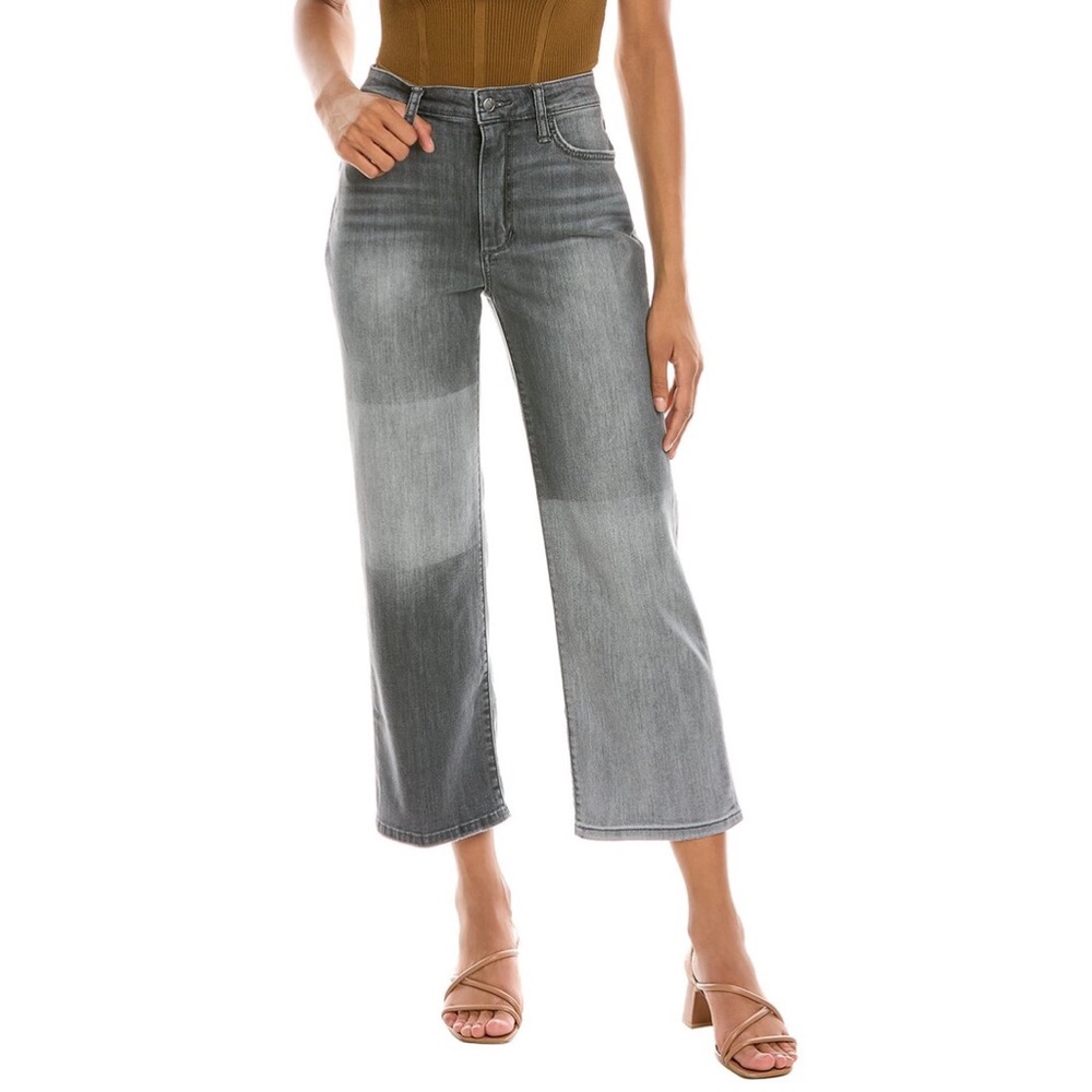 Joe’s Jeans Bentina Gray High Rise Wide Leg Crop Jean